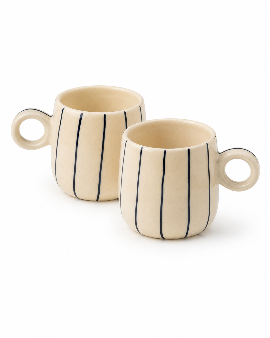 Harbour Stripe Mugs | Set of 2