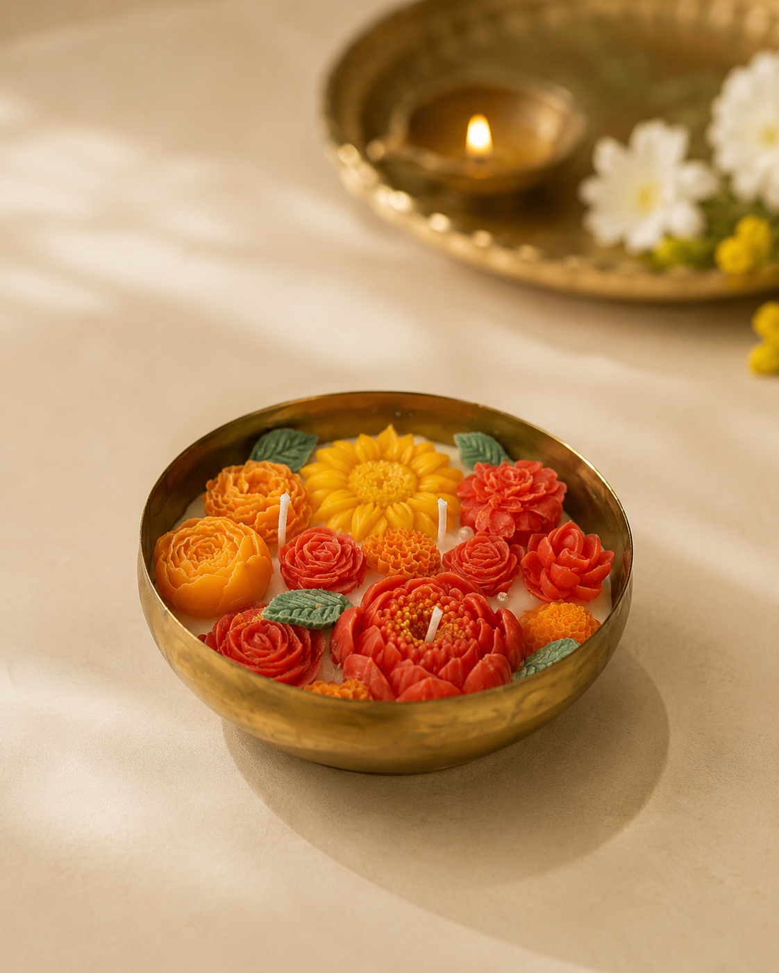 Guldasta Urli Candle