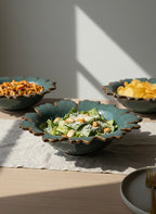 Teal Petal Bowl