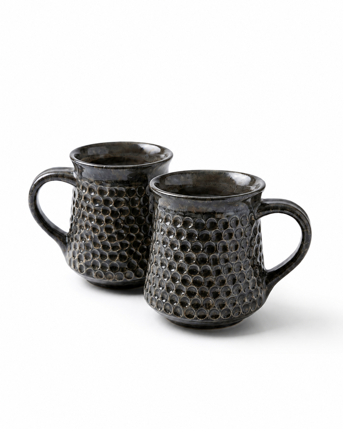 Noir Honeycomb Mug | Set of 2