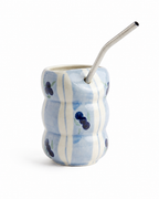 Sipper with Metal Straw - Blueberry