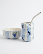 Sipper with Metal Straw - Blueberry
