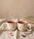 Rosy Heart Mug | Set of 2