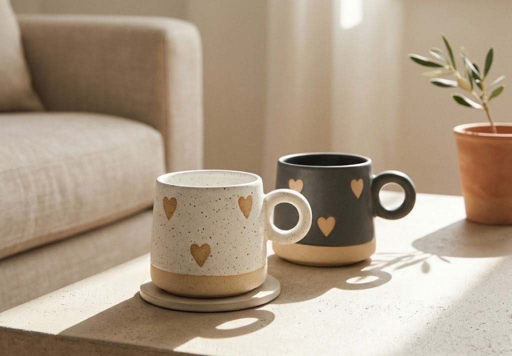 Golden Love Mug | Set of 4