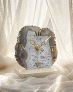 Moonstone Hour Agate Stone Clock