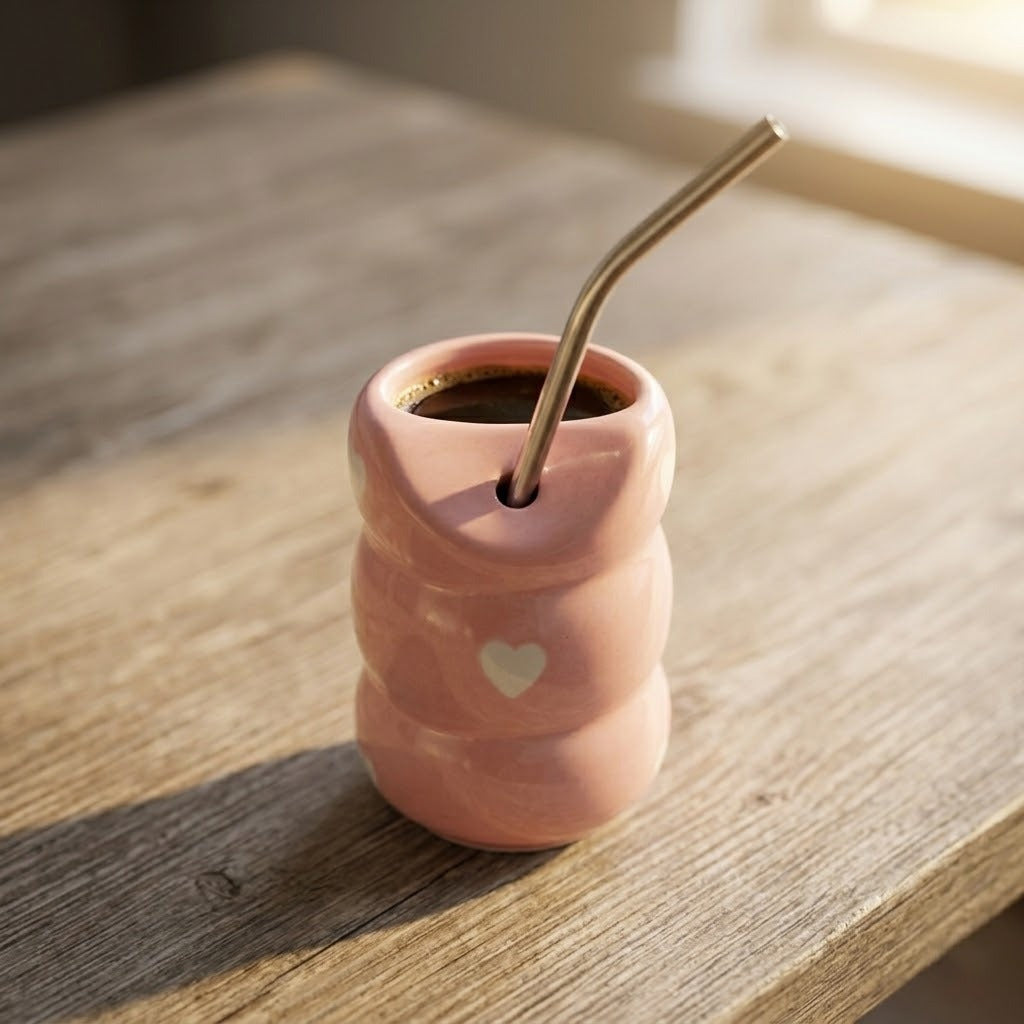 Sipper with Metal Straw