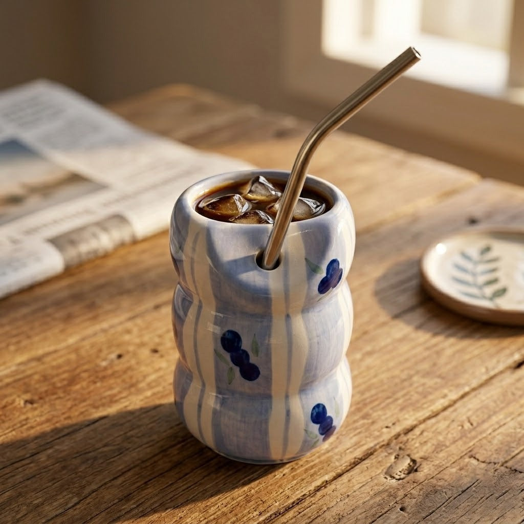 Sipper with Metal Straw