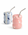 Blueberry & Pink Hearts Sipper | Combo of 2