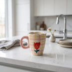 Tulip Plaid Mug