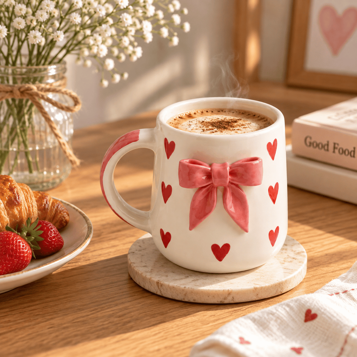Ribbon Heart Mug