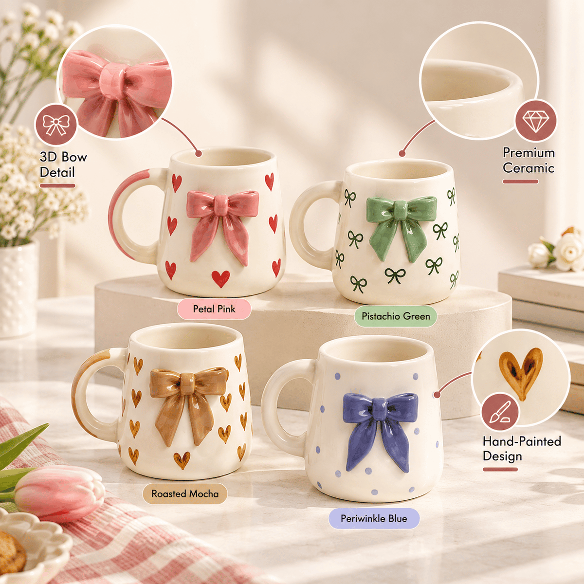 Ribbon Heart Mug